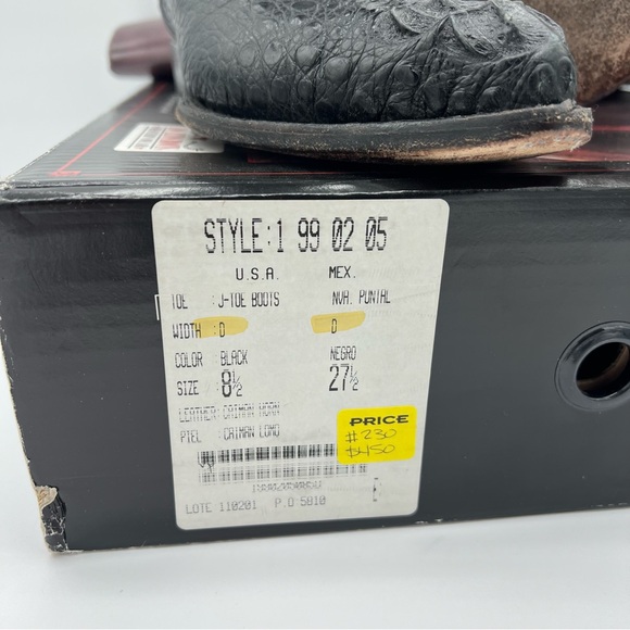 Los Altos Crocodile Cowboy Boots - Picture 15 of 15